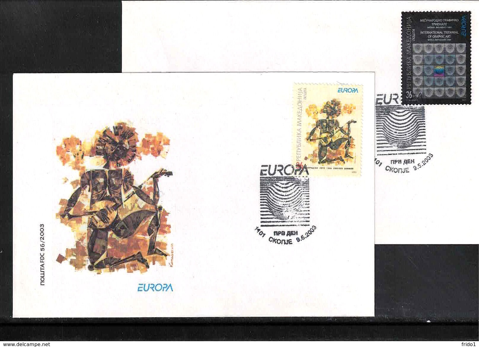 Makedonien / Macedonia 2003 Europa Cept FDC - 2003