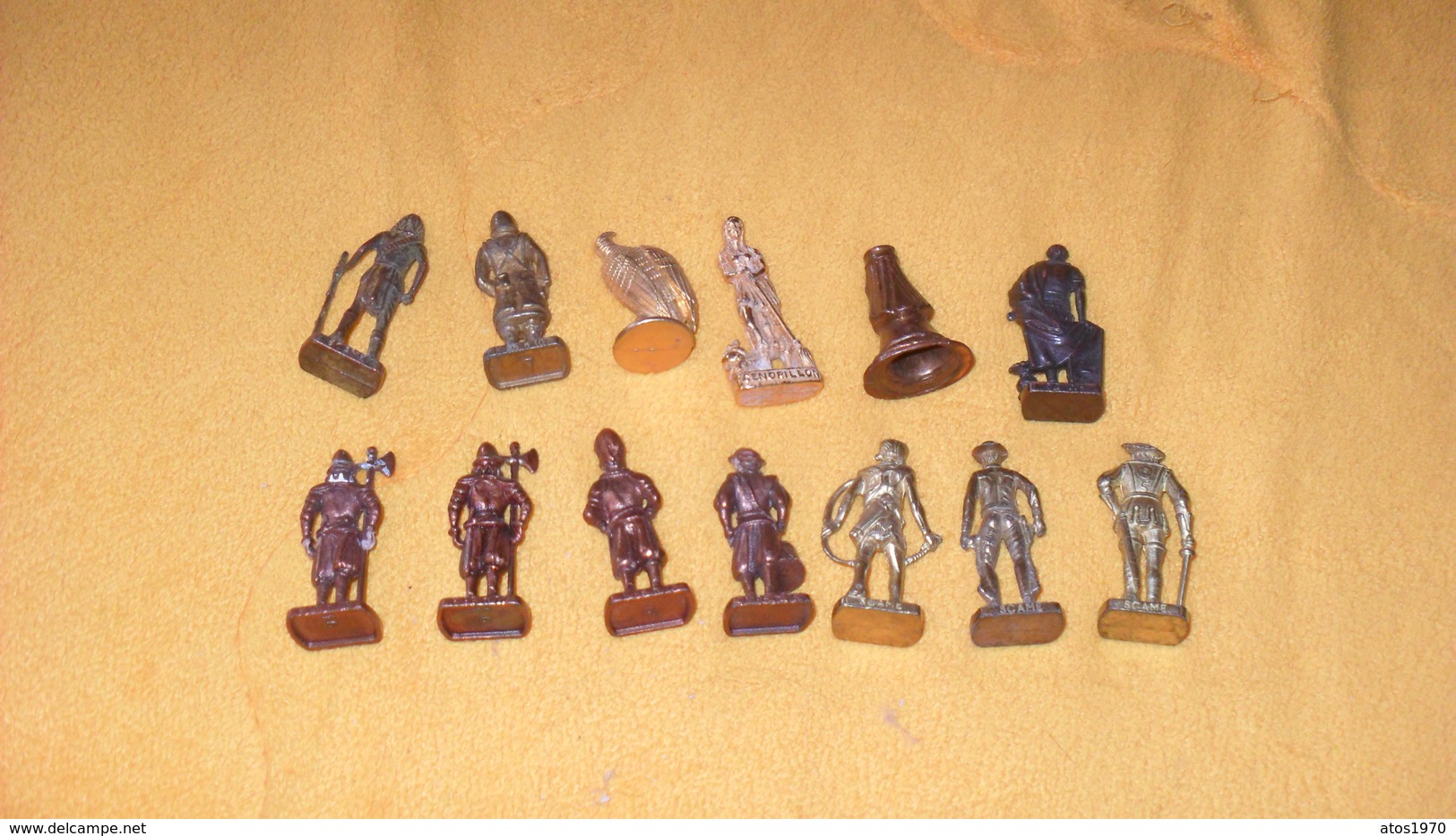 LOT DE 13 FIGURINES EN METAL KINDER...CENDRILLON, ROMAN, SWISS 1 ET 2, 3, B. CASSIDY...MUSKEETER..ETC.. - Figurines En Métal