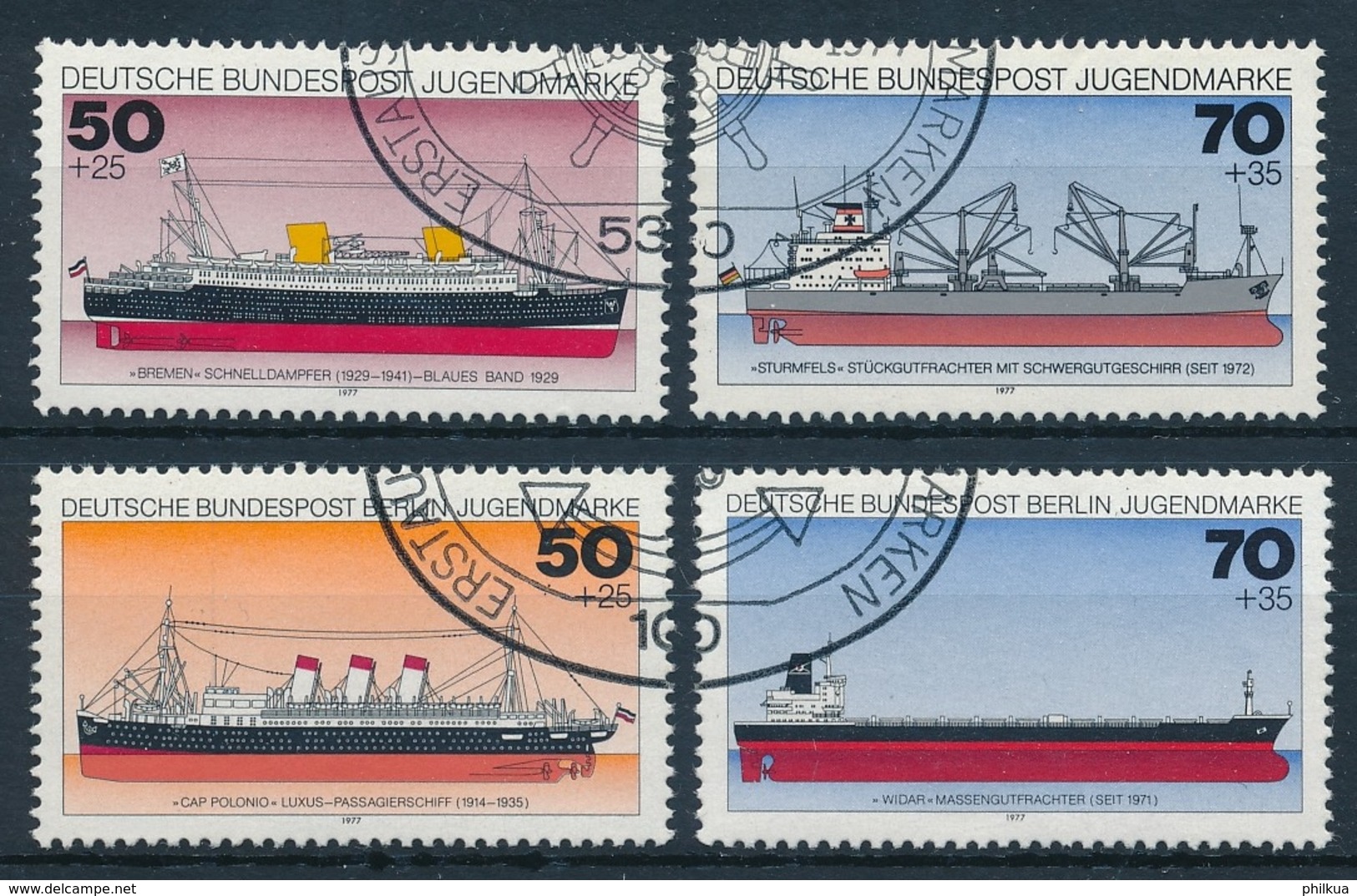 Deutsche Bundespost - Gestempelt - Schiffe, Seefahrt, Segelschiffe, Etc. / Ships, Seafaring, Sailing Ships - Maritime