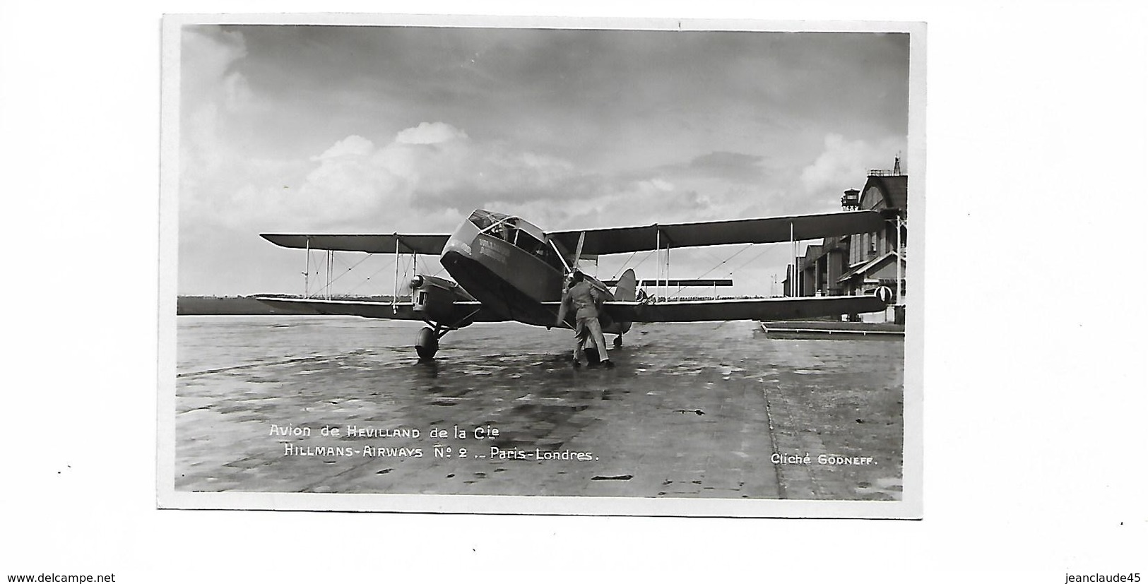 AVION  DE HAVILLAND  CIE HILLMANS AIRWAYS - 1919-1938