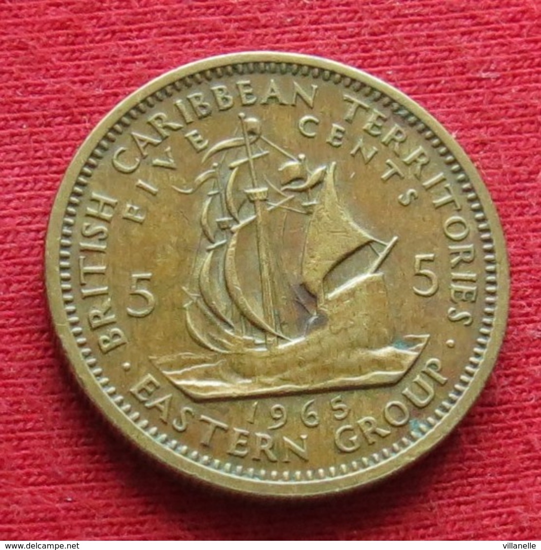 British Caribbean Territories 5 Cents 1965 KM# 4 Caraibas Caraibes Orientales - Caraibi Britannici (Territori)