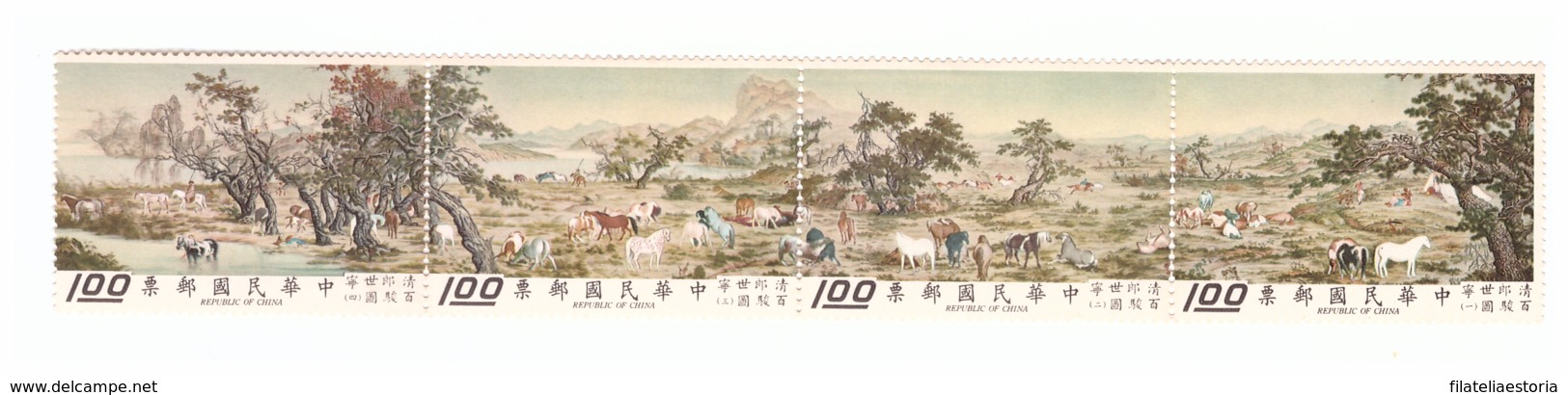 Taiwan 1970 - MNH ** - Chevaux - Michel Nr. 775-778 (tpe662) - Neufs