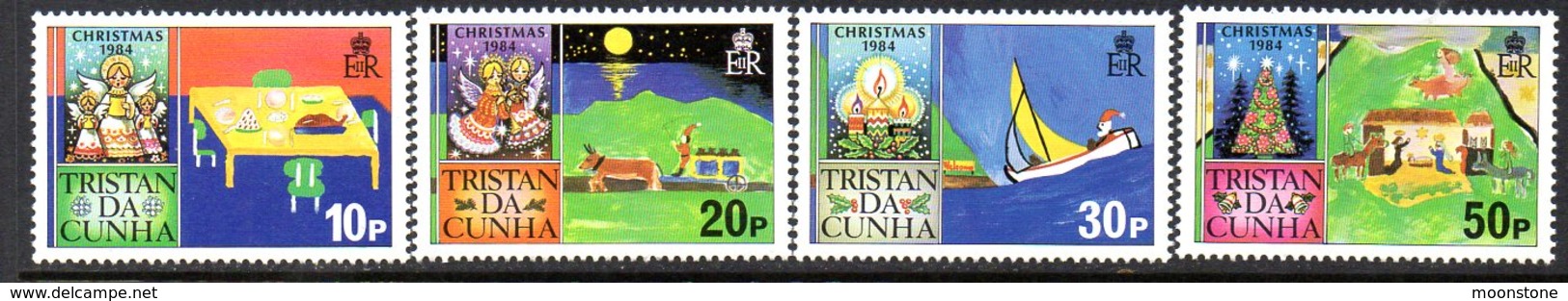 Tristan Da Cunha QEII 1984 Christmas Set Of 4, MNH, SG 382/5 - Tristan Da Cunha