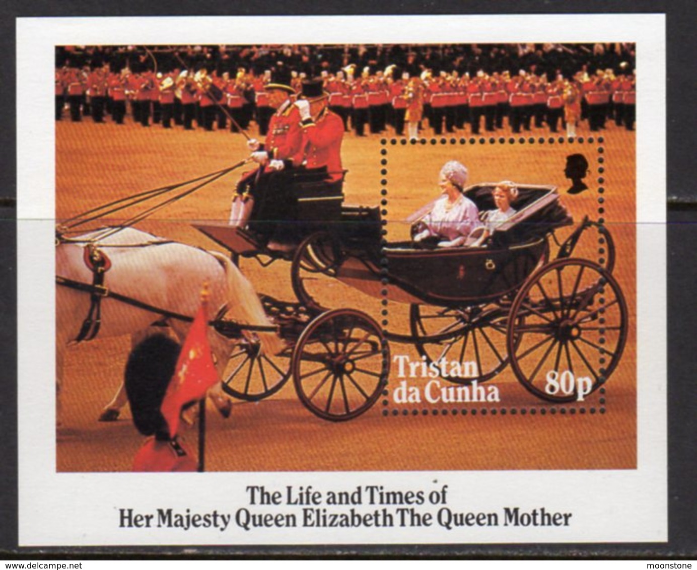 Tristan Da Cunha QEII 1985 Life & Times Of The Queen Mother MS, MNH, SG 394 - Tristan Da Cunha