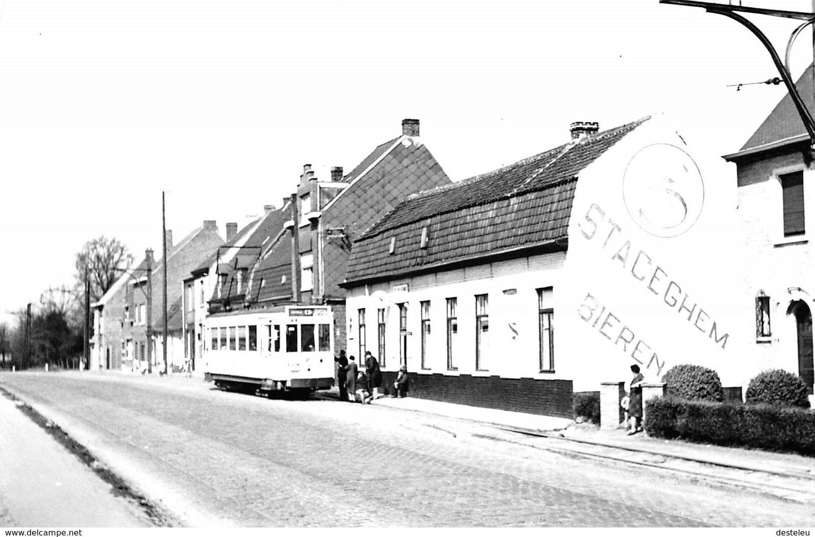 SNCN Tram Naar Moeskroen 1962 Foto  KORTRIJK - Kortrijk