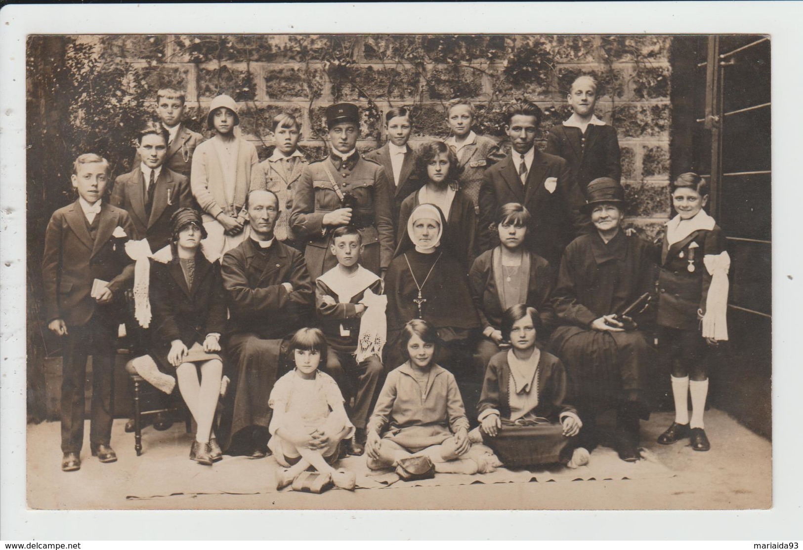 GARGES LES GONESSE - VAL D'OISE - CARTE PHOTO PREMIERE COMMUNION - 1ER JUIN 1931 - VOIR SCAN VERSO - Garges Les Gonesses