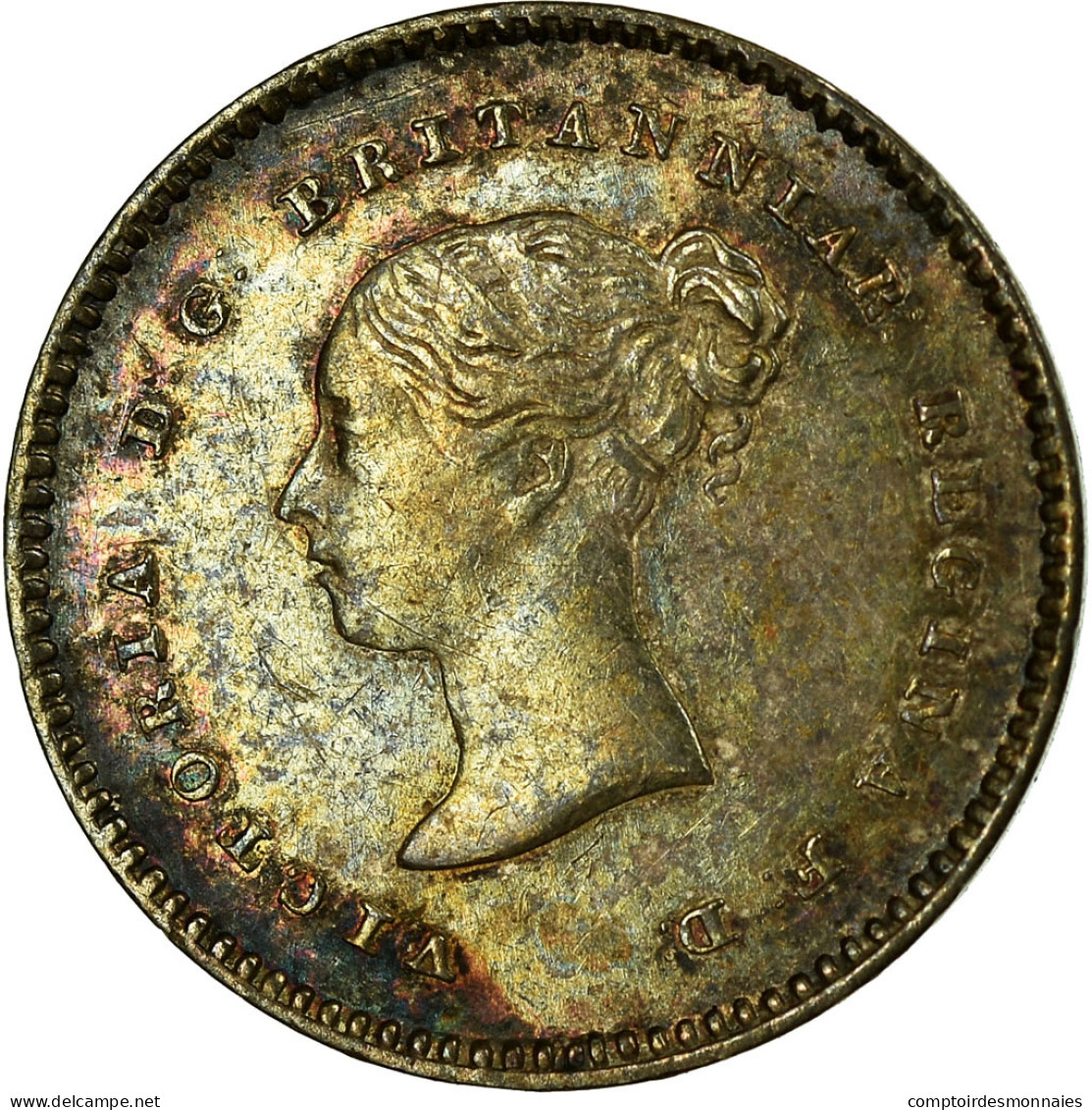 Monnaie, Grande-Bretagne, Victoria, 2 Pence, 1846, SUP+, Argent, KM:729 - E. 1 1/2 - 2 Pence
