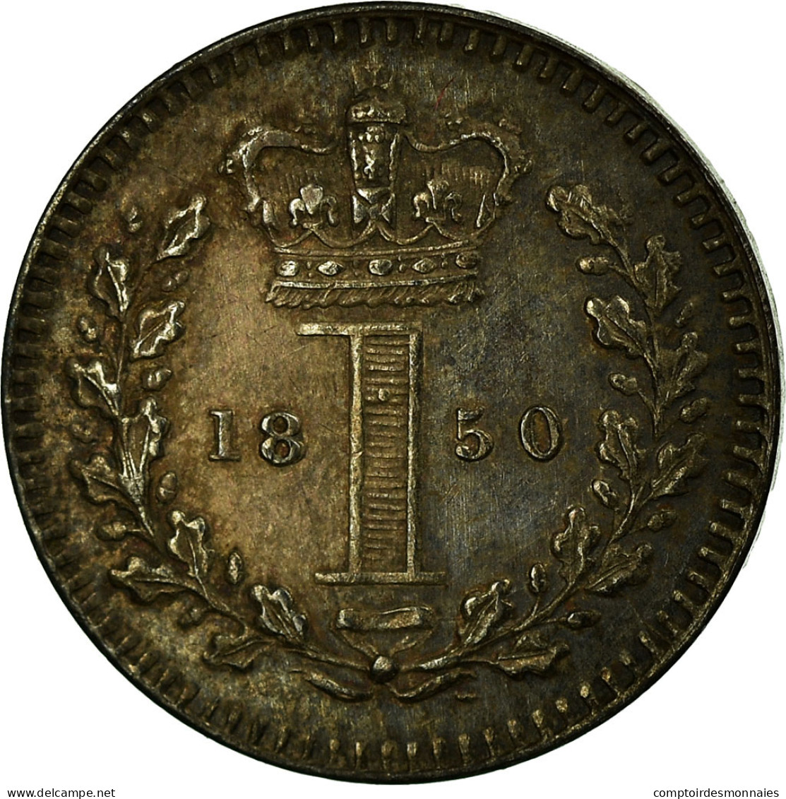 Monnaie, Grande-Bretagne, Victoria, Penny, 1850, SUP, Argent, KM:727 - D. 1 Penny