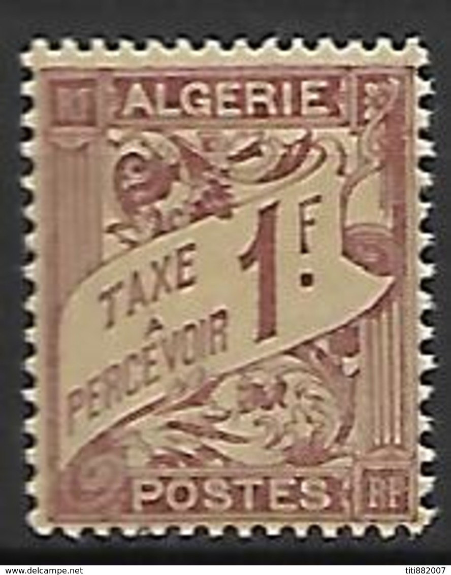 ALGERIE     -   Timbre-Taxe   -   1926 .    Y&T N° 9 ** - Postage Due