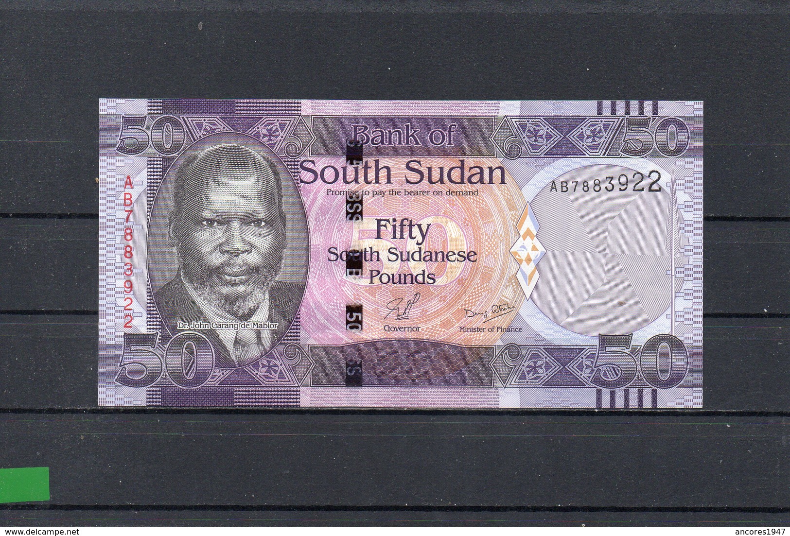 SUDAN DEL SUR 2011, 50 POUNDS, P-9a, SC-UNC, 2 ESCANER - Sudan Del Sud