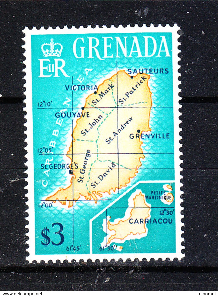 Grenada   - 1966. Dalla Serie Ordinaria  "carta Geografica ". From The Ordinary Series "Map". MNH - Geografia