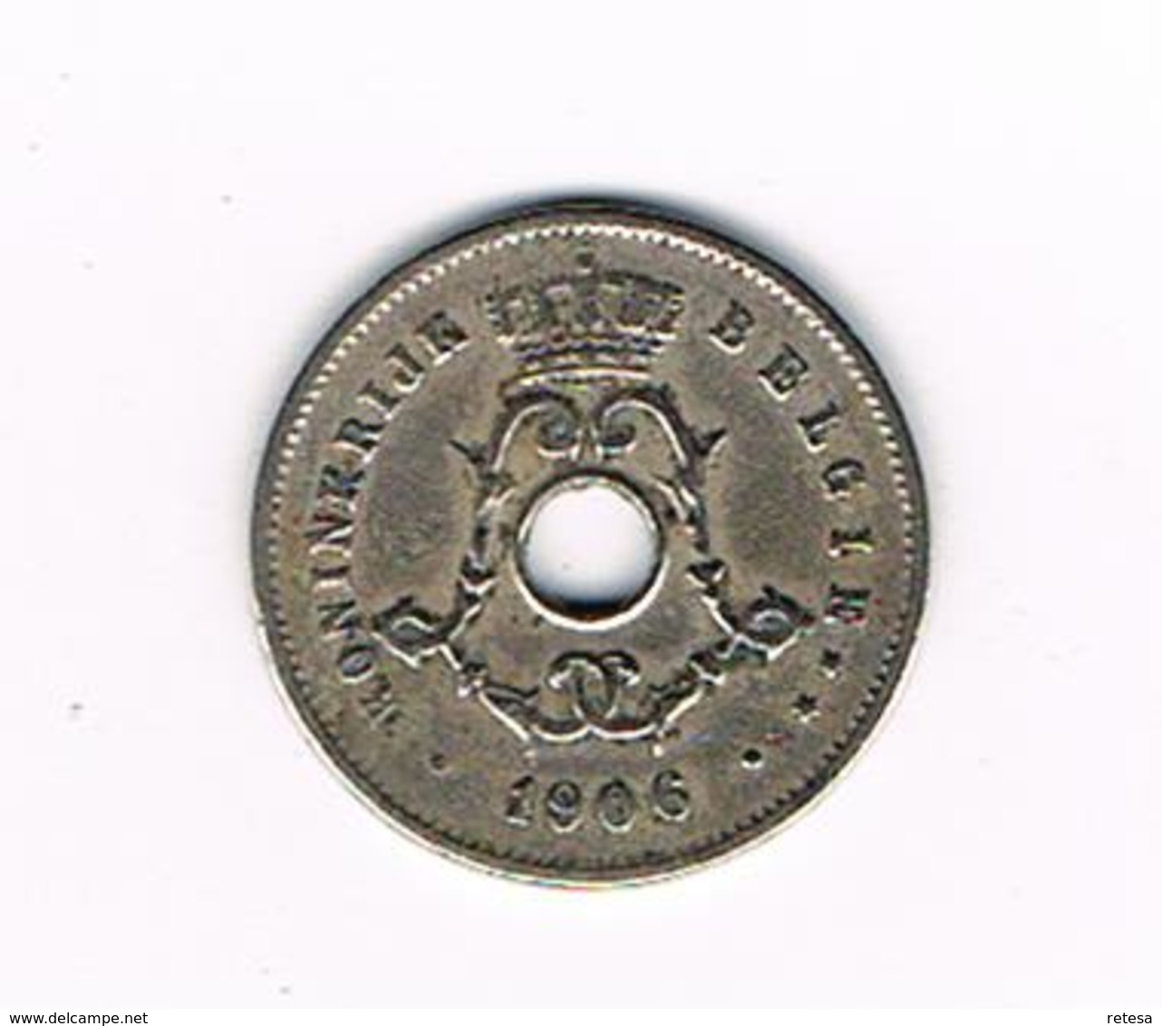 // LEOPOLD II  5 CENTIEM  1906 VL - 5 Cents