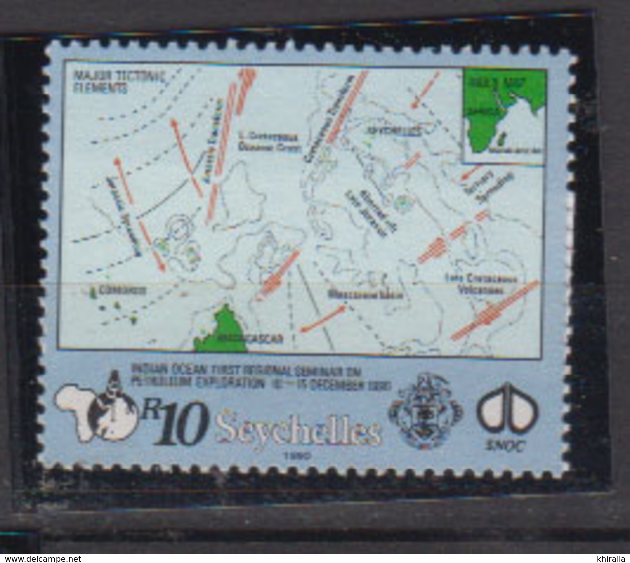 SEYCHELLES     1990                 N /  730      COTE   7 , 20    EUROS     ( W 106 ) - Seychelles (1976-...)