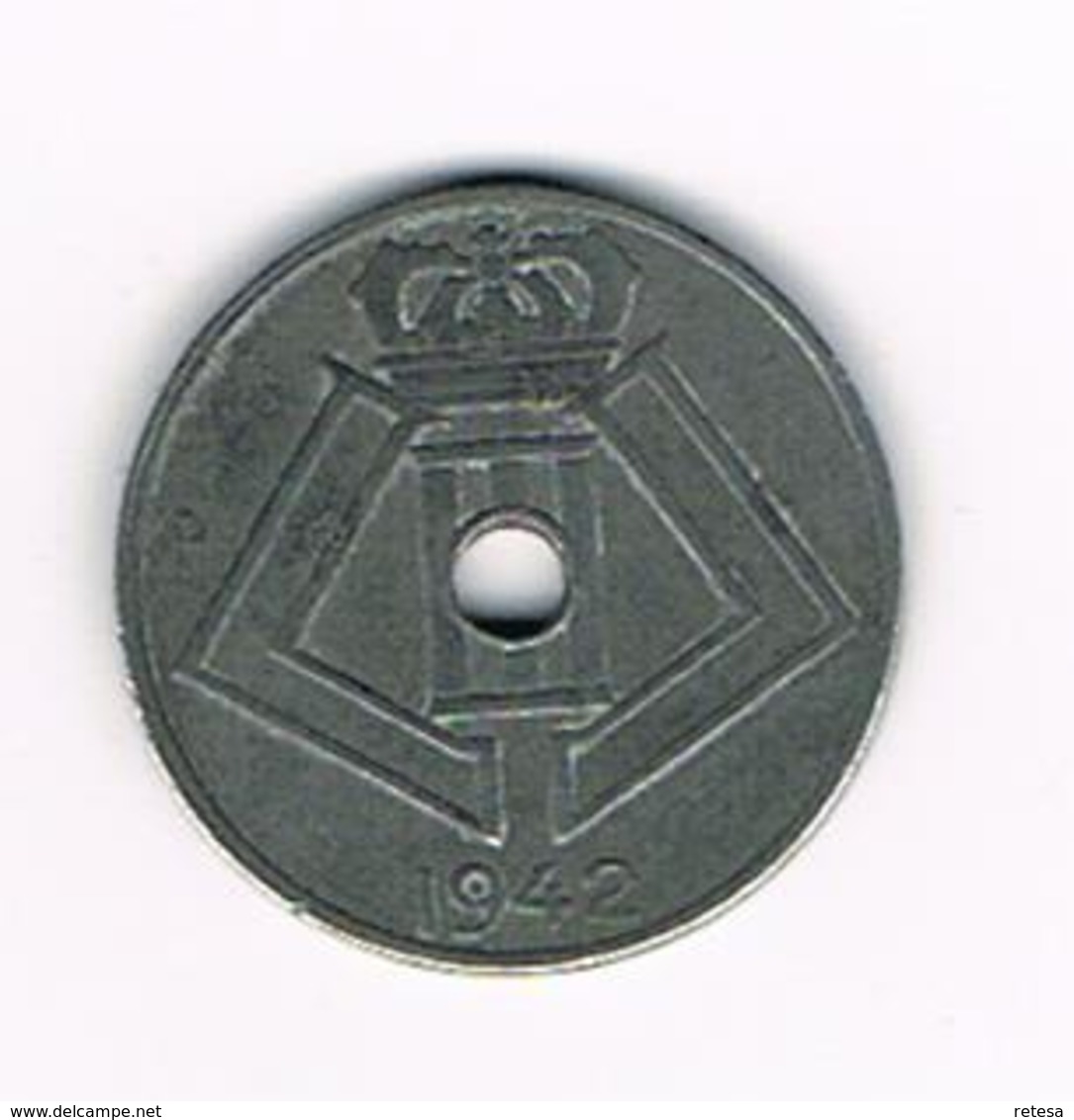 //  LEOPOLD  III  5 CENTIEM  1942 VL/FR - 5 Centimes