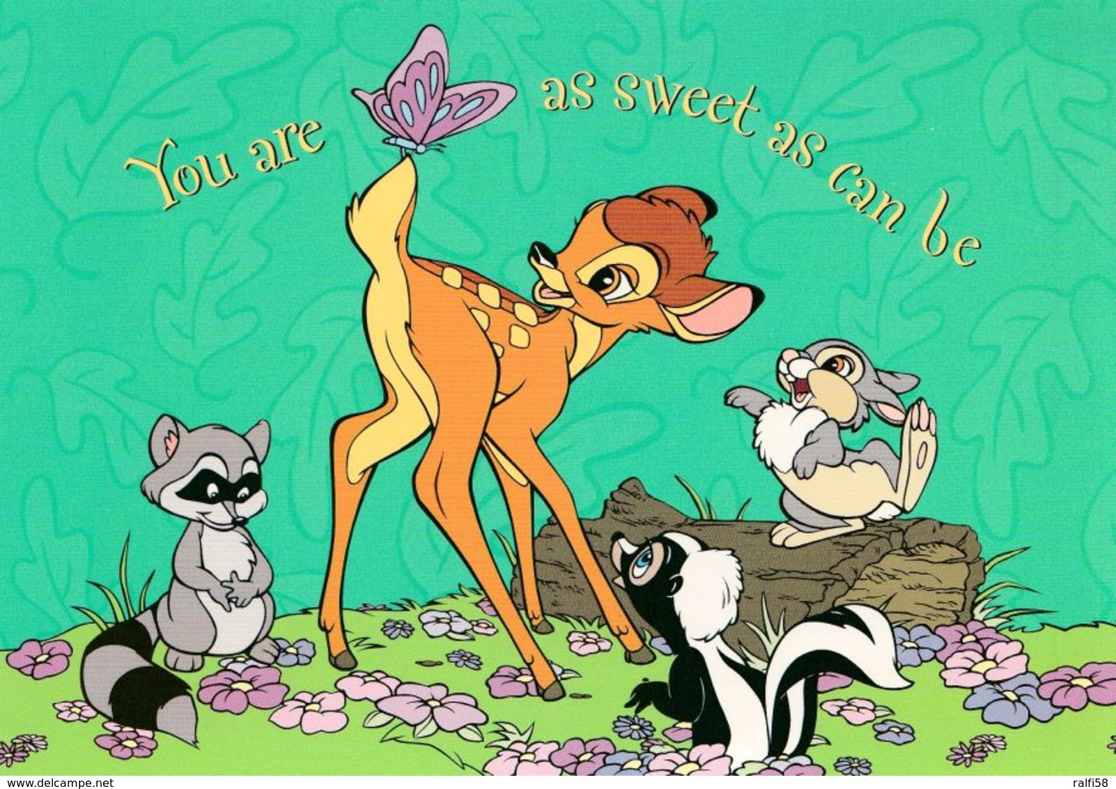 1 AK Walt Disney Classics * You Are As Sweet As Can Be  Bambi * - Autres & Non Classés