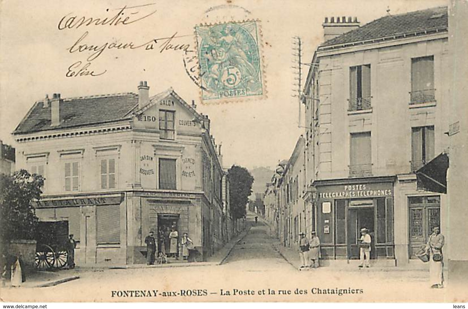 FONTENAY AUX ROSES - La Poste Et La Rue Des Chataigniers - Fontenay Aux Roses