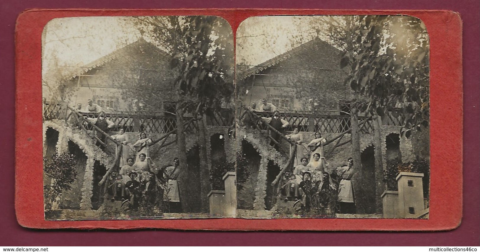 020819B - PHOTO STEREO Commerce Automobiles BABLOT Villa Guitare - Course Cycliste Bouches Du Rhône Marseille ? - Stereo-Photographie