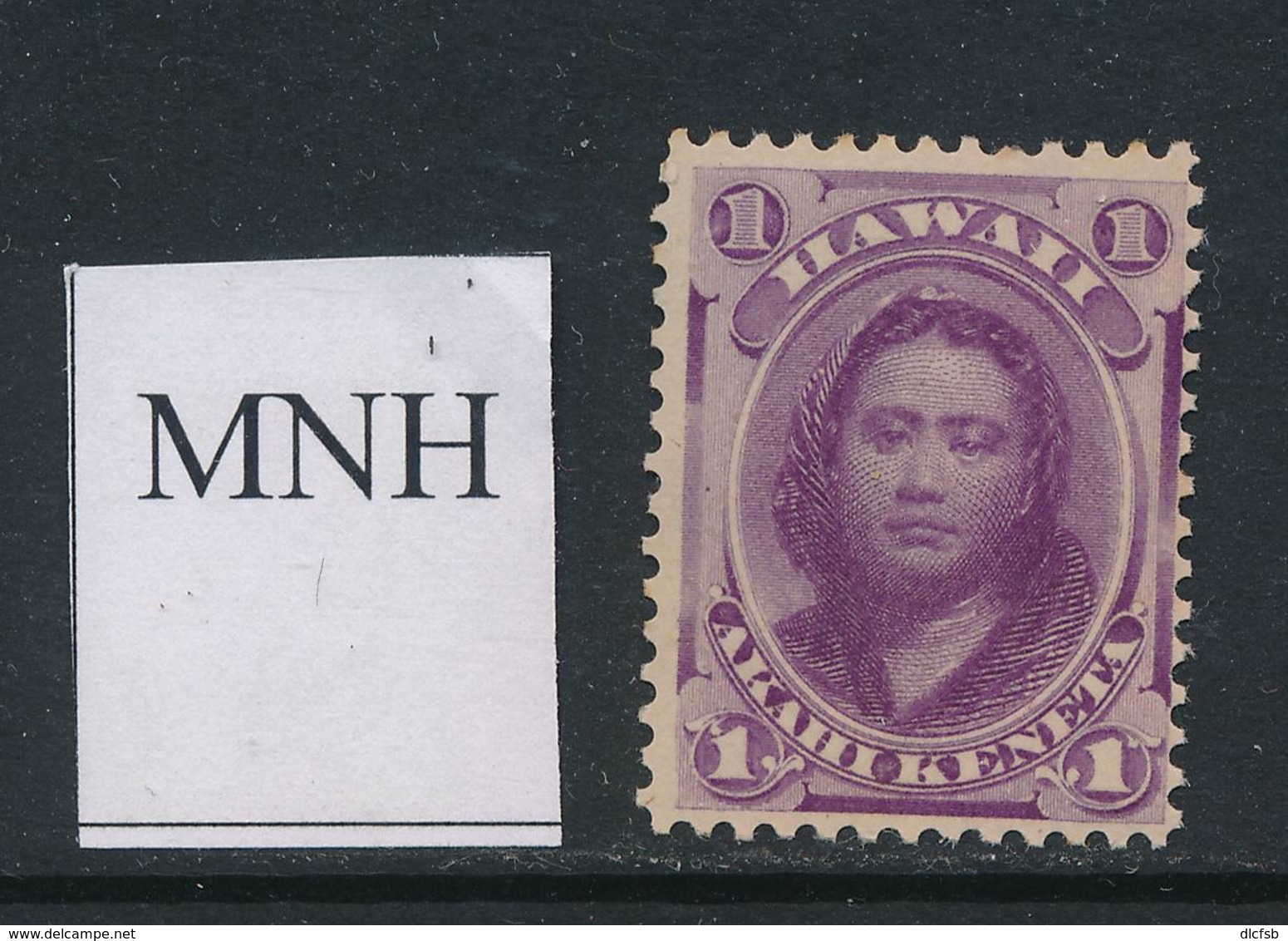 HAWAII, 1871 1c Lilac, Purple Very Fine MNH - Hawaï