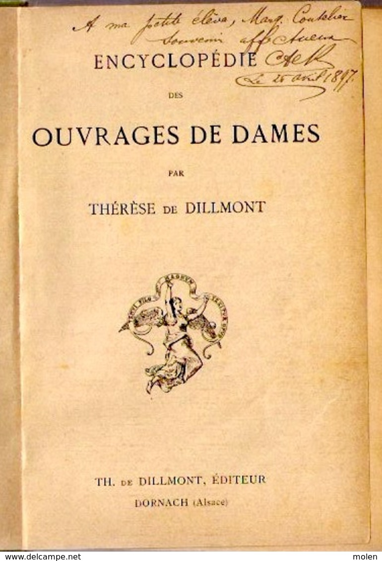 ENCYCLOPEDIE DES OUVRAGES DE DAMES ©1886 D.M.C. 614pp DMC BRODERIE DENTELLE EMBROIDERY BORDUURWERK STICKEREI RICAMO Z353 - Cross Stitch