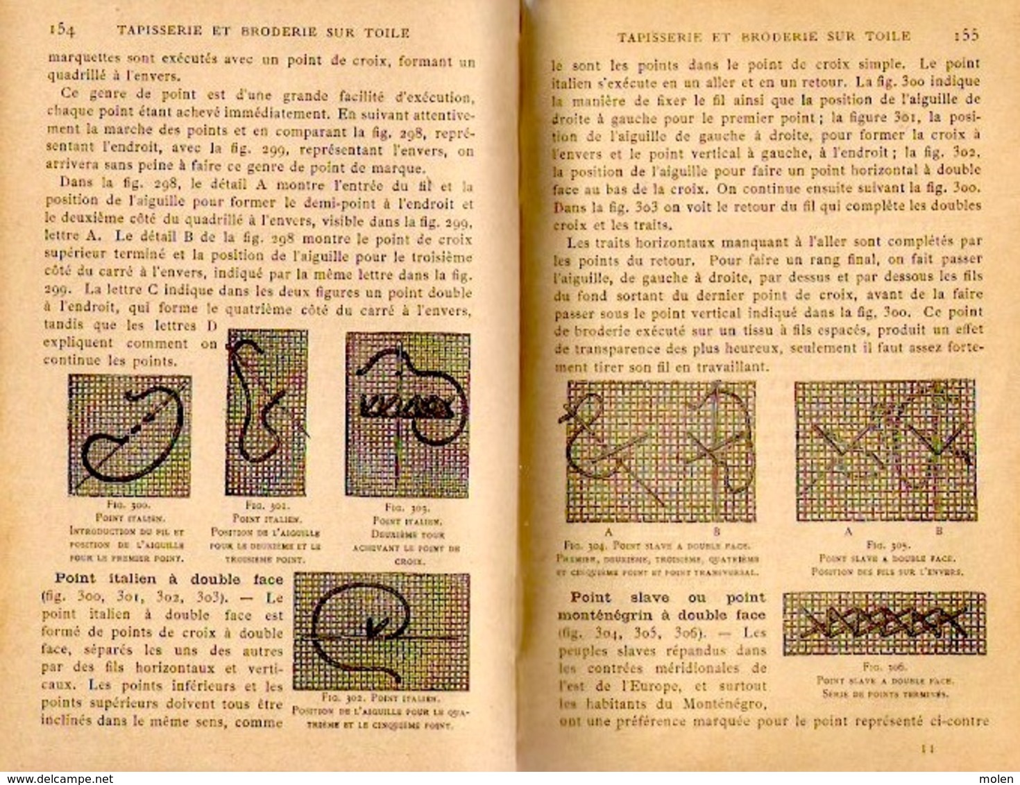 ENCYCLOPEDIE DES OUVRAGES DE DAMES ©1886 D.M.C. 614pp DMC BRODERIE DENTELLE EMBROIDERY BORDUURWERK STICKEREI RICAMO Z353