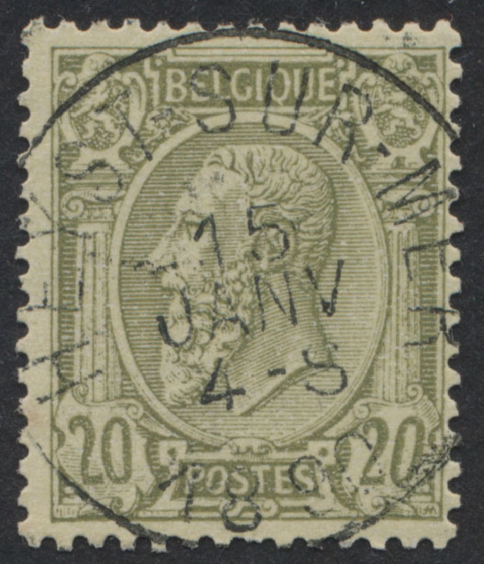 émission 1884 - N°47 Obl Simple Cercle "Heyst-sur-Mer". Superbe - 1884-1891 Léopold II