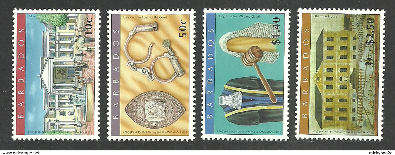 BARBADOS 2009 CRIMINAL COURT SET MNH - Barbados (1966-...)