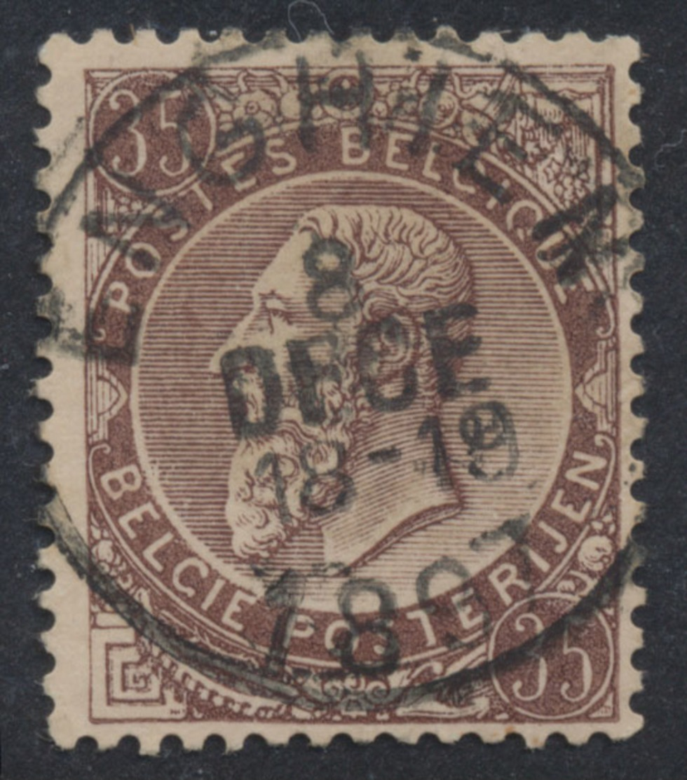 émission 1884 - N°49 Obl Simple Cercle "Enghien" - 1884-1891 Léopold II