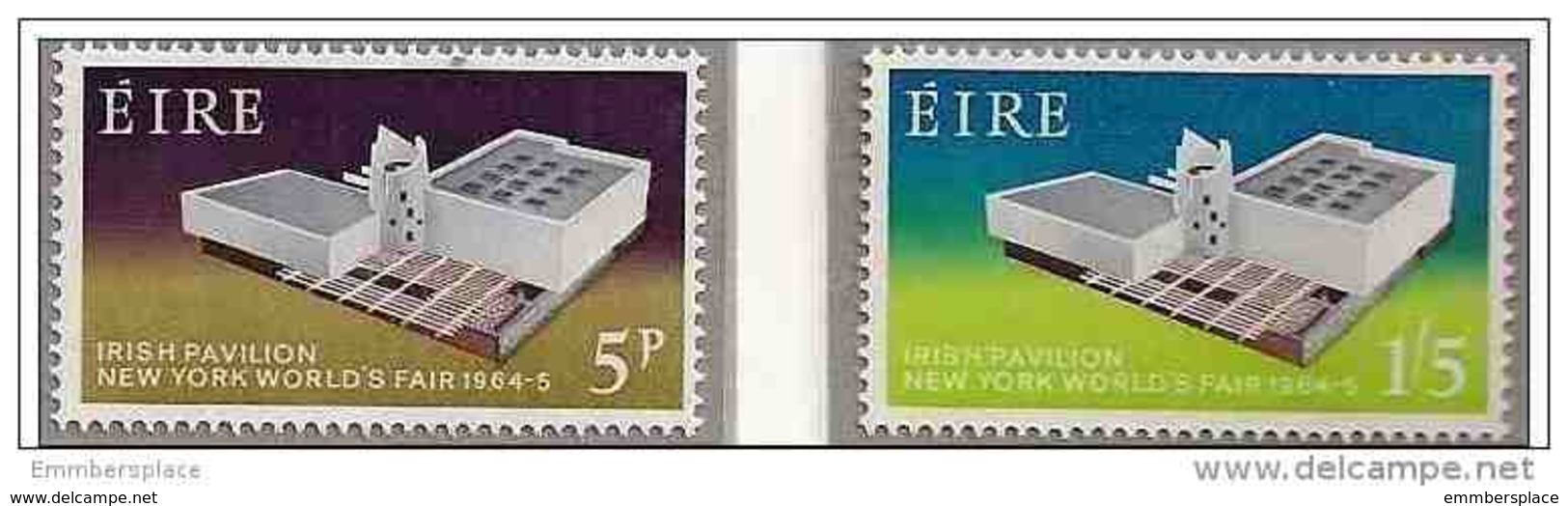 IRELAND - 1964 New York Worlds Fair MNH **    SG 201-2   Sc 194-5 - Unused Stamps