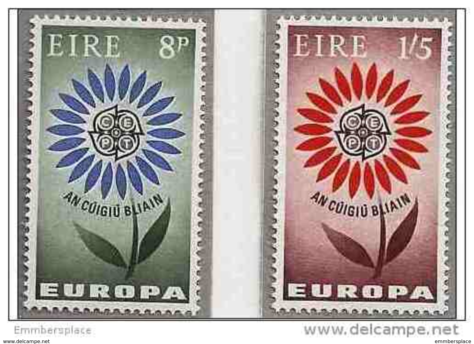 Irelnd - 1964 Europa MNH **  SG 203-4  Sc 196-7 - Unused Stamps