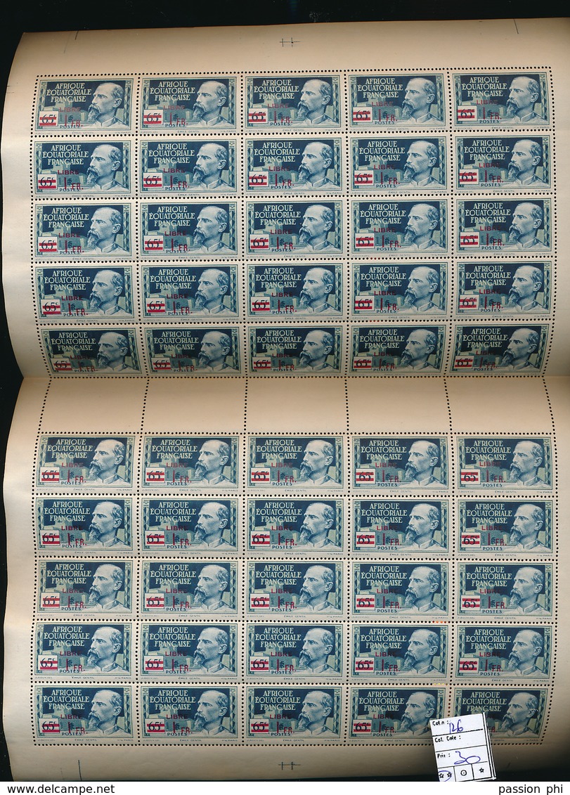 FRANCE "FRANCE LIBRE" MAURY 126 SHEET MNH - Nuevos