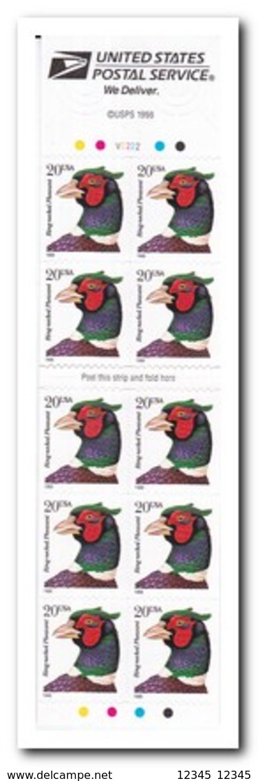 Amerika 1998, Postfris MNH, Birds ( Booklet, Carnet ) - 1981-...