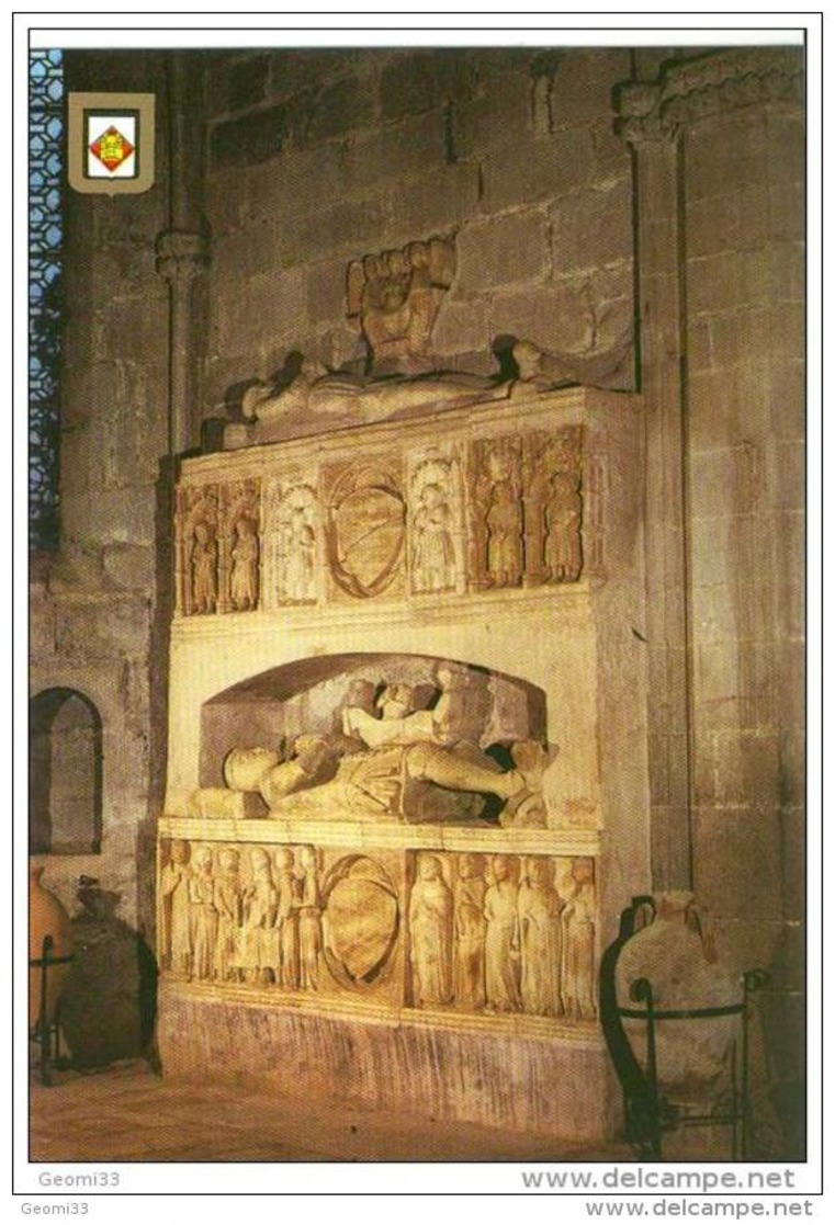 CPM.Castello D'empuries.sépulcres Des Comtes D'empuries En Albatre.ed:escudo De Oro Num 5 - Gerona