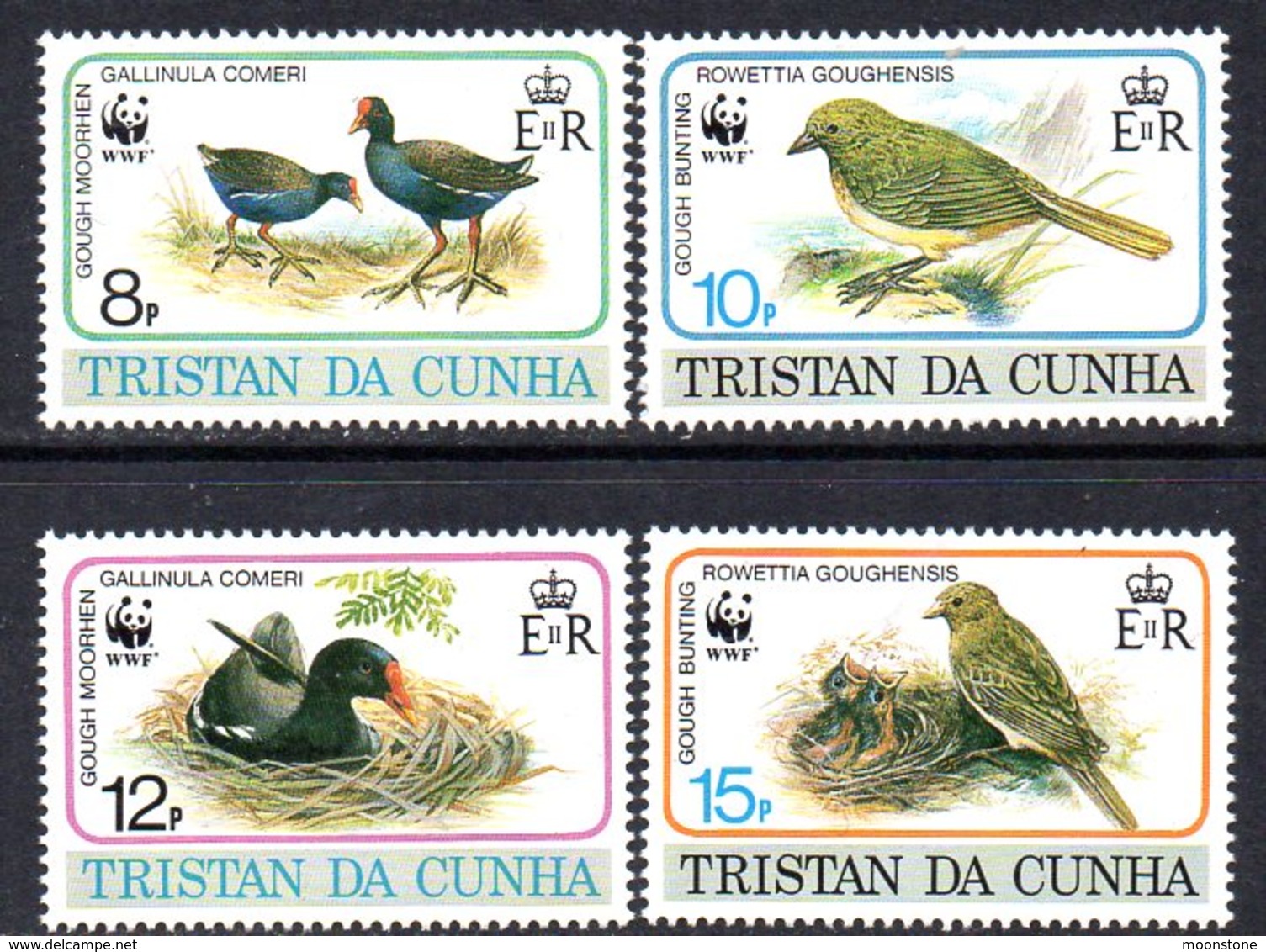 Tristan Da Cunha 1991 Endangered Species, Birds Set Of 4, MNH, SG 518/21 - Tristan Da Cunha