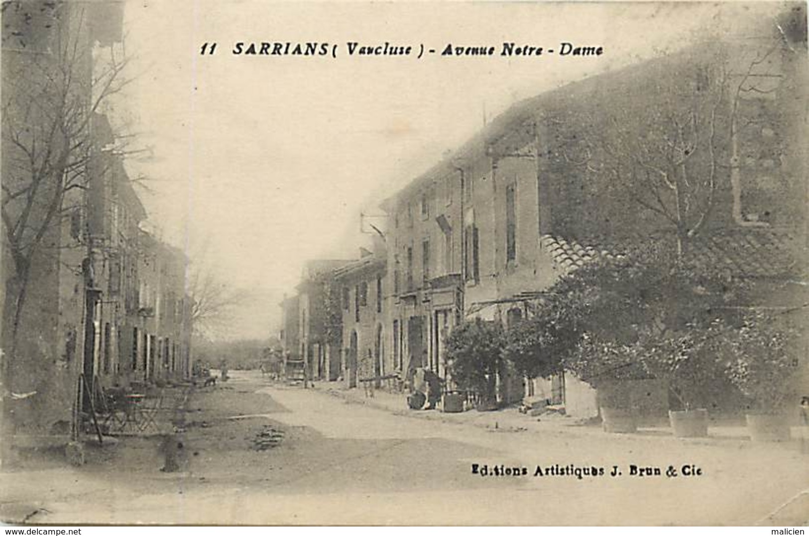 Dpts Div.-ref-AK986- Vaucluse - Sarrians - Avenue Notre Dame - Carte Bon Etat - - Sarrians