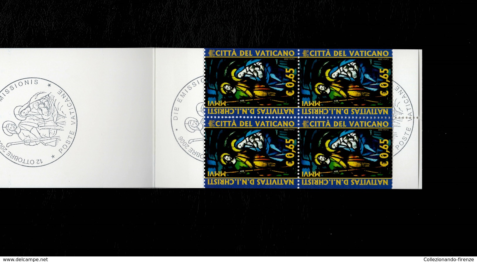 Città Del Vaticano 2006 Natale MNH** Libretto Con Timbro Del Giorno Dell'emissione - 2001-10:  Nuovi