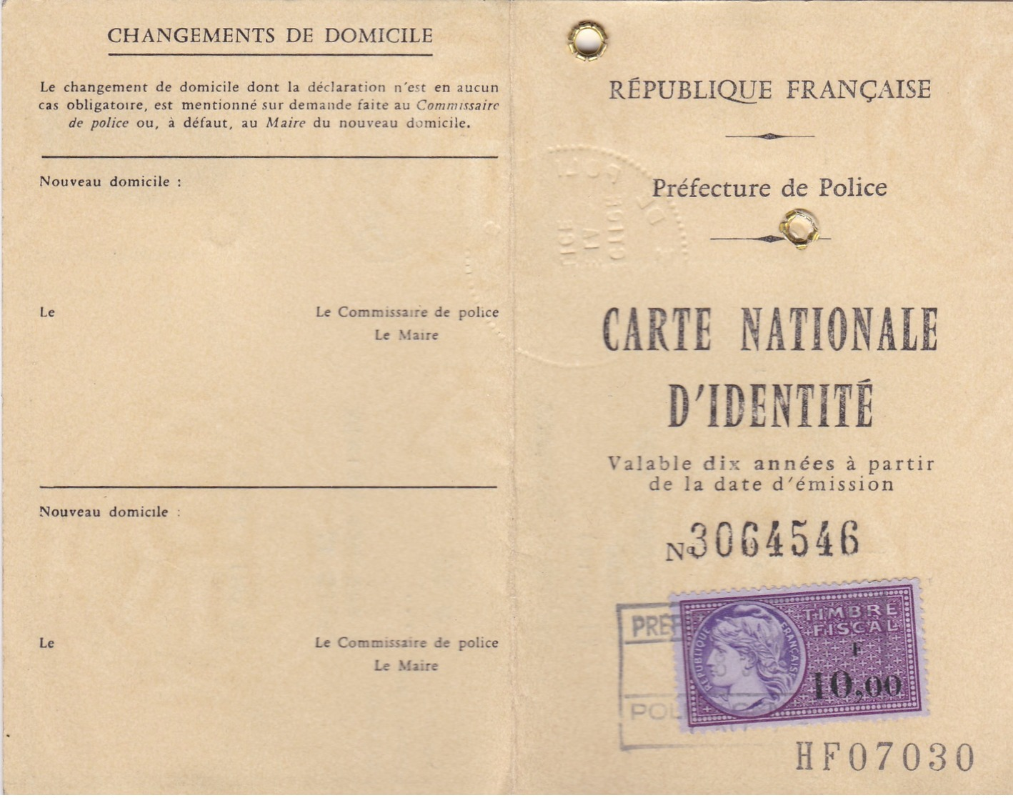 5 Documents Dont 4 Carte D'identité ,dont ETAT FRANCAIS  (lot 111) - Documents Historiques