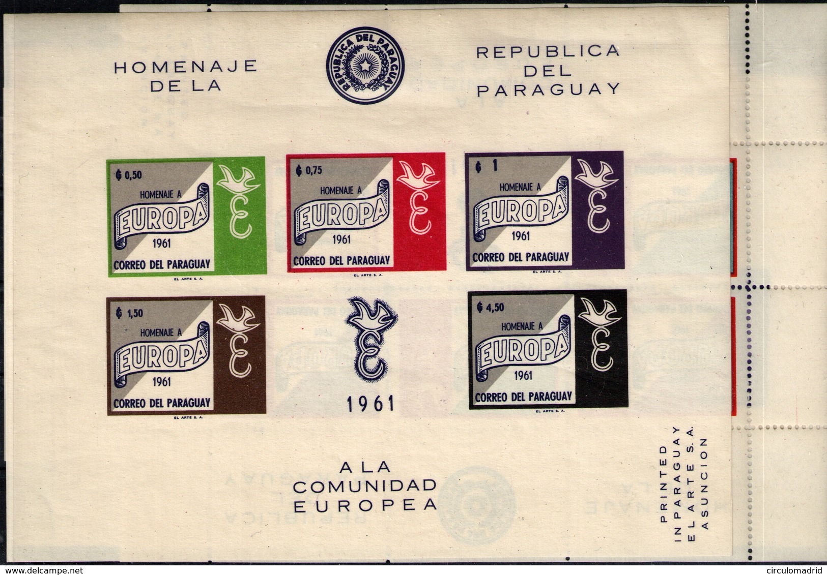 Paraguay Hojas Bloque 1/3, 5, 12/13 - Paraguay