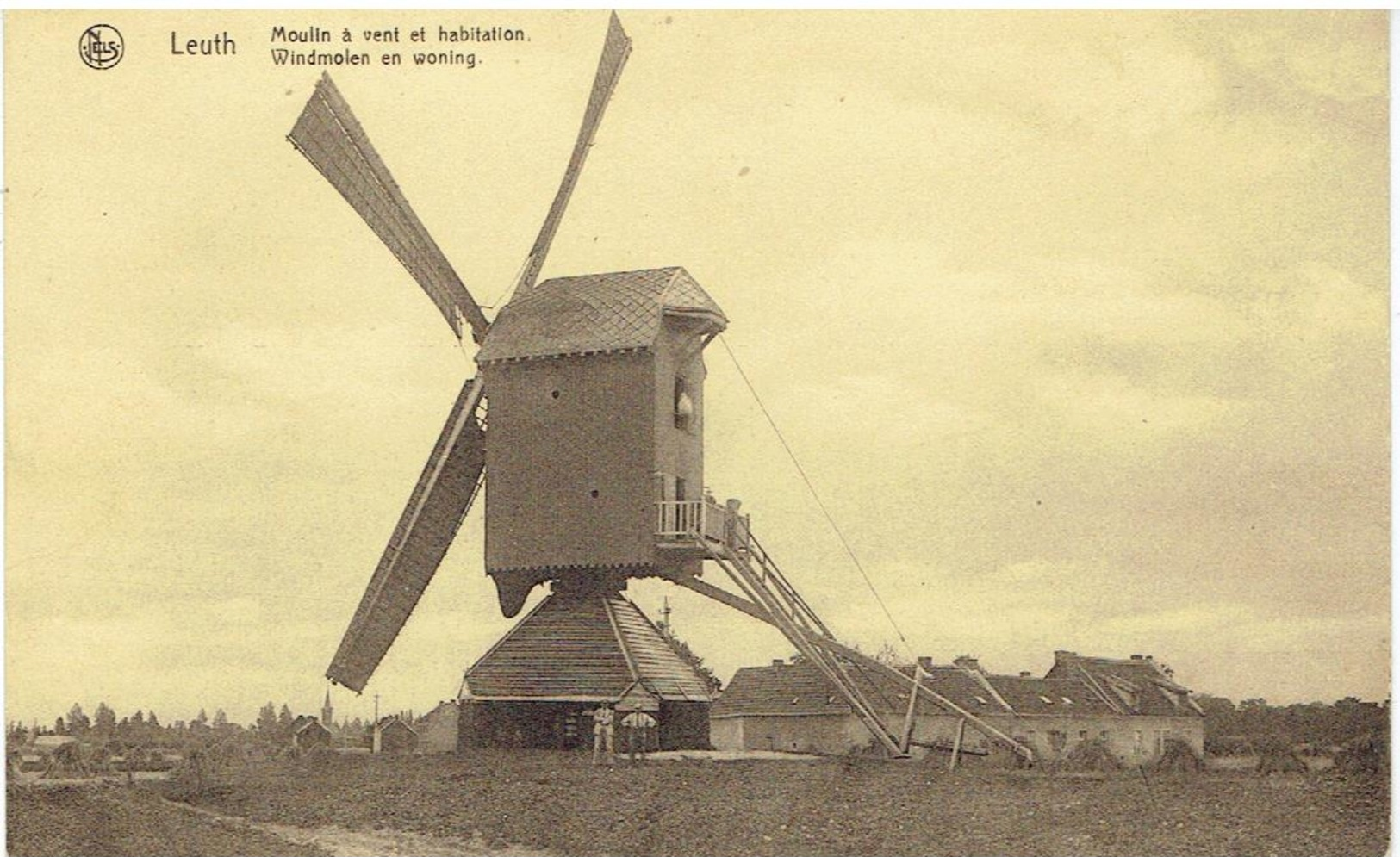 LEUTH - Maasmechelen - Moulin à Vent Et Habitation - Windmolen En Woning - Maasmechelen