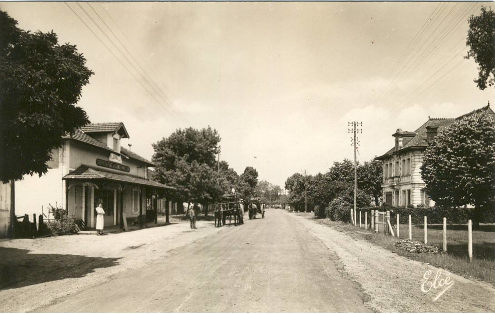 CPSM.Pontenx Les Forges.La Grande Rue.ed;Chatagneau Num:915 - Andere & Zonder Classificatie