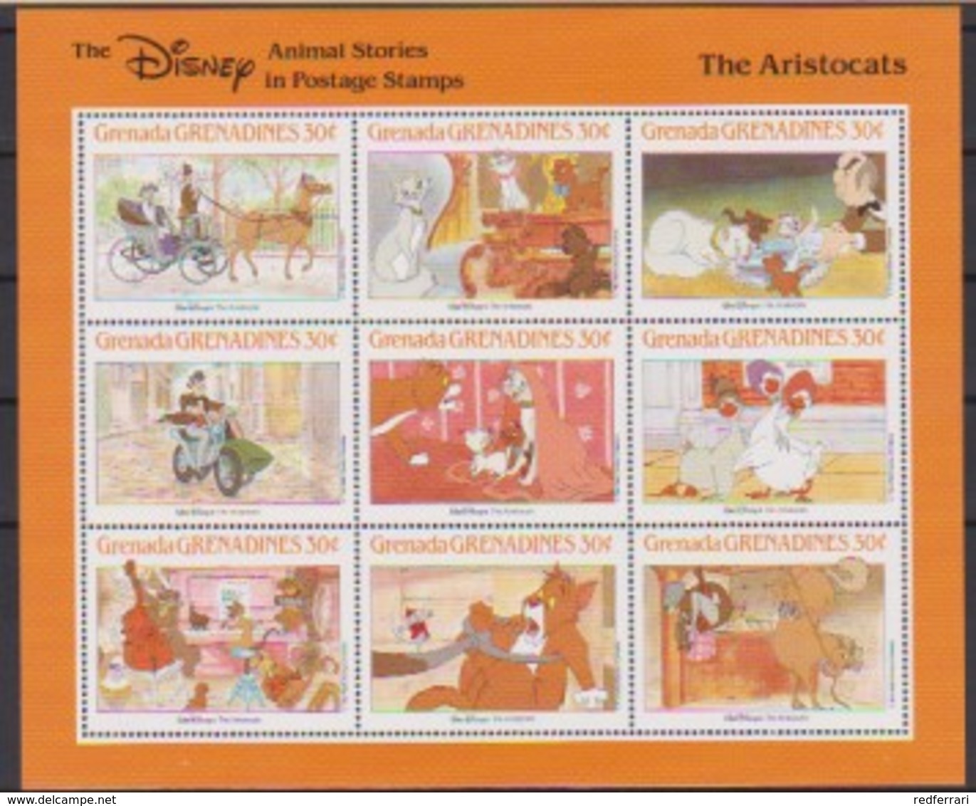 2515  Walt Disney  Grenada  Grenadines  The Aristocats . - Grenada (1974-...)