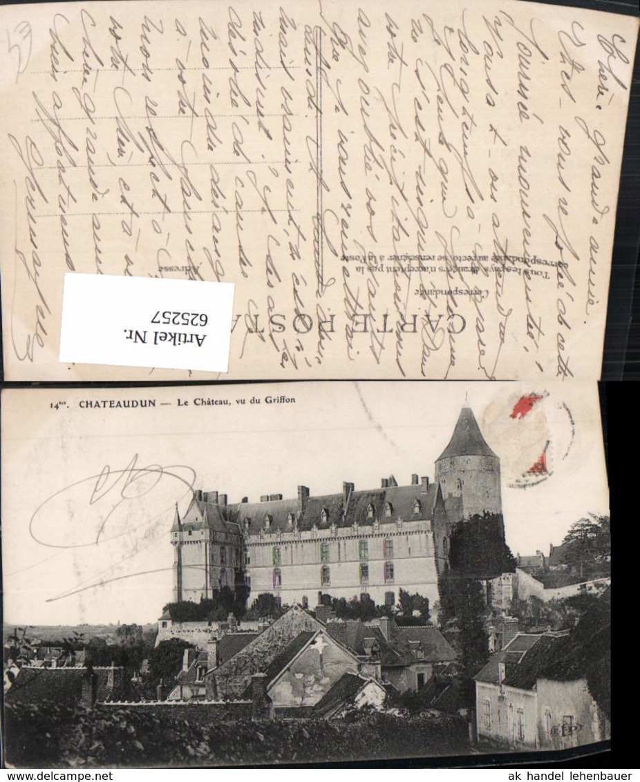 625257,Chateaudun Le Chateau Vu Du Griffon Schloss France - Schlösser