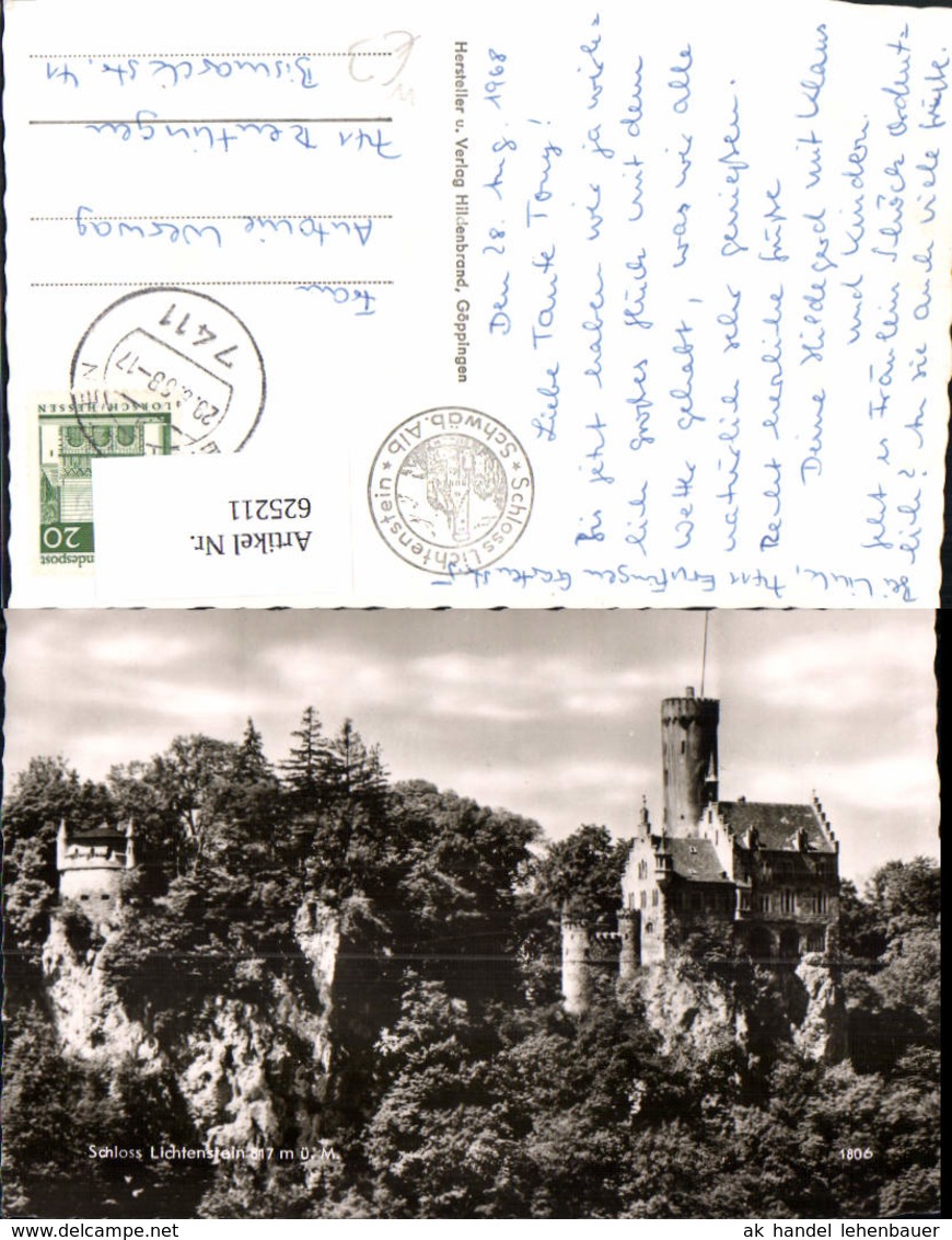 625211,Foto Ak Honau Lichtenstein Schloss Lichtenstein - Schlösser