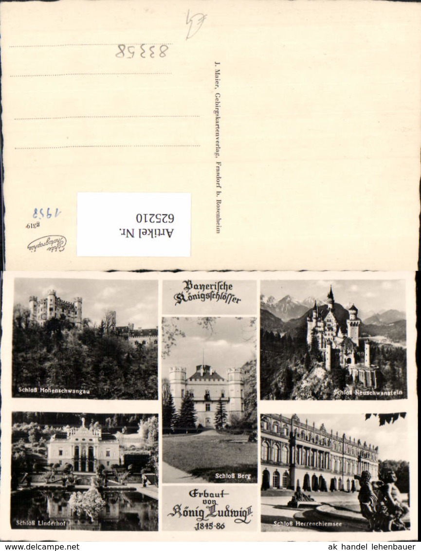 625210,Mehrbild Ak Bayern K&ouml;nigschl&ouml;sser Schloss Hohenschwangau Neuschwanstein Linder - Schlösser