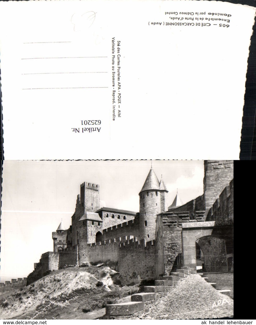 625201,Foto Ak Cite De Carcassonne Aude Chateau Comtal Burg France - Schlösser