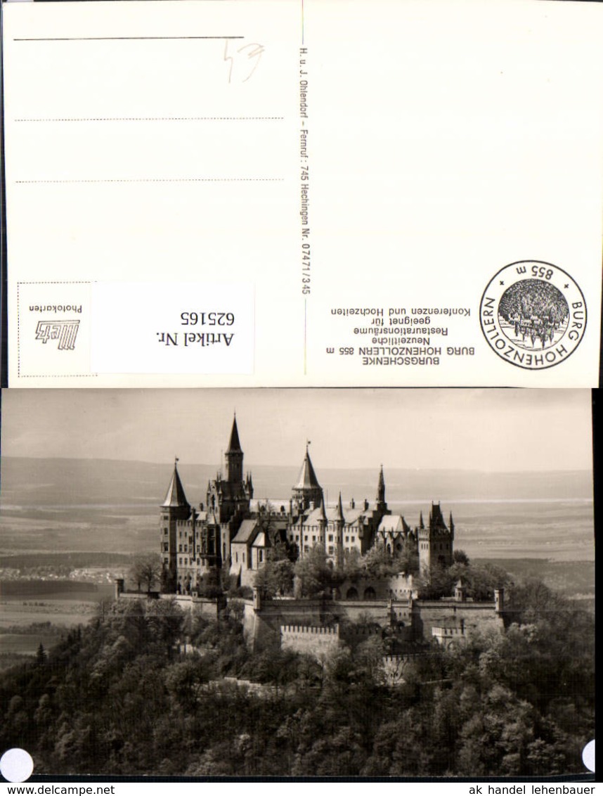 625165,Foto Ak Burg Hohenzollern Bisingen - Schlösser