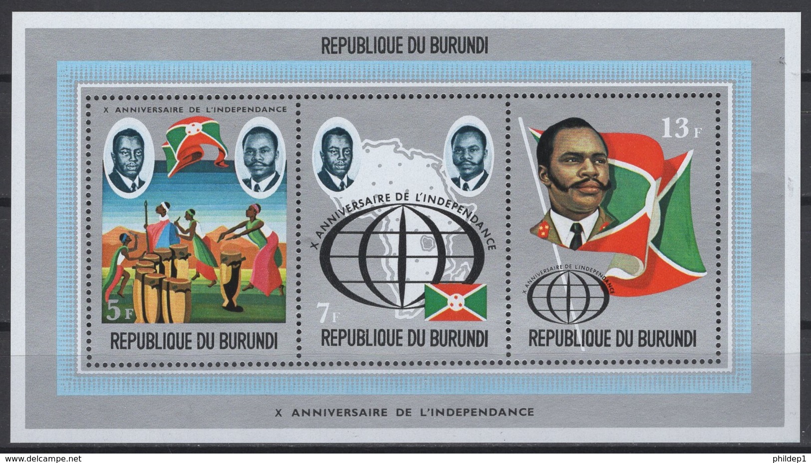 1972. Rép. Du Burundi. COB N° BL60 **, MNH. Cote 2018 : 1 € - Neufs