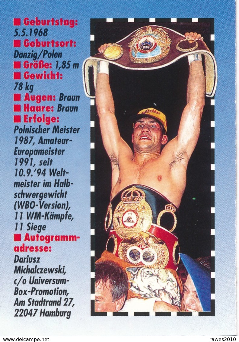 BRD Dariuwz Michalczewski Boxen - Sammelbild Aus Den 90-ziger Jahren - Sport