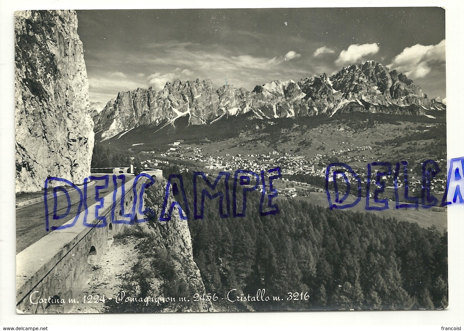 Italie. Cortina. Pomagagnon. Cristallo. Foto Edizioni R. Constantini. Vera Fotografia - Belluno