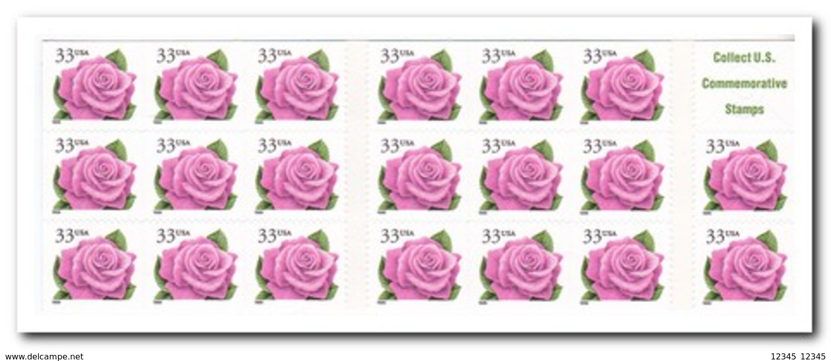 Amerika 1999, Postfris MNH, Flowers, Roses ( Booklet, Carnet ) - 1981-...