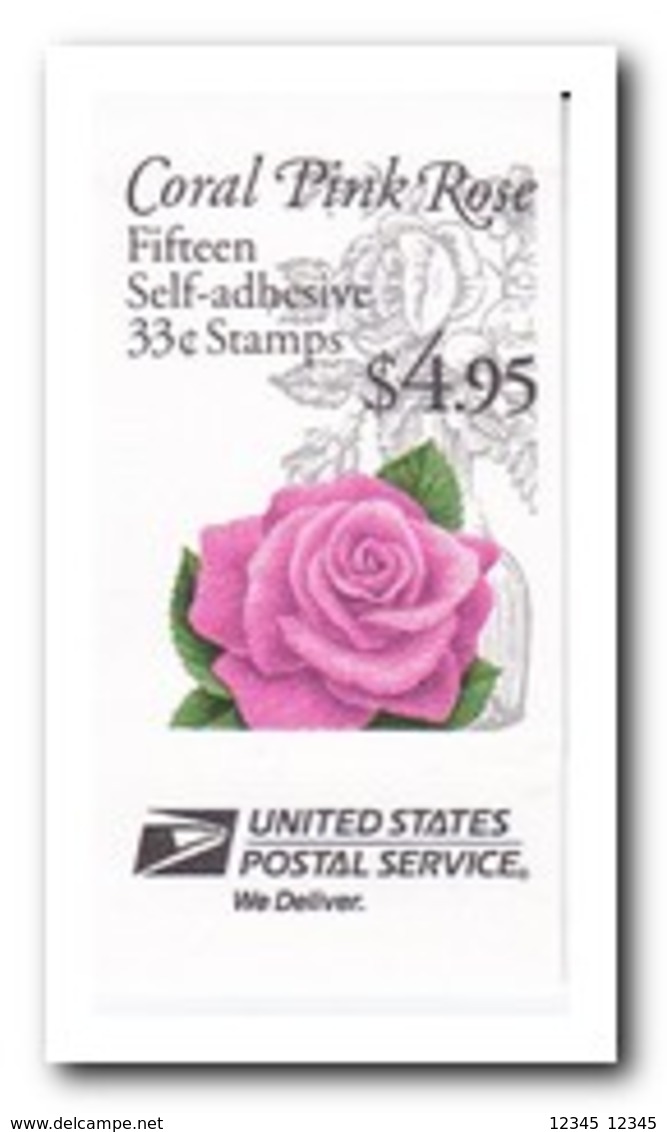 Amerika 1999, Postfris MNH, Flowers, Roses ( Booklet, Carnet ) ( Not Opened ) - 1981-...